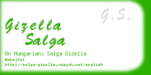gizella salga business card